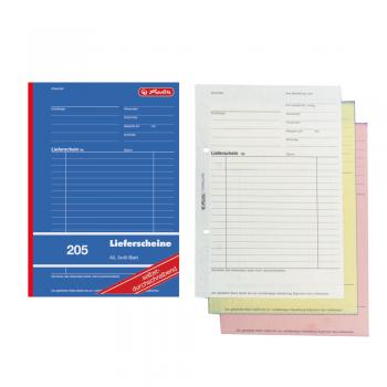 Herlitz Lieferscheinbuch 205 / A5 / 3x 40 Blatt / selbstdurchschreibend