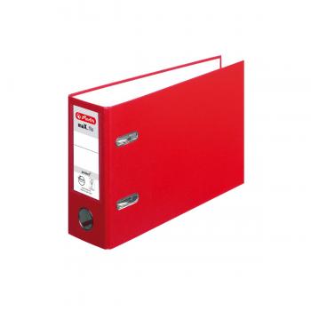 Herlitz Ordner / quer / DIN A5 / 80mm breit / Farbe: rot