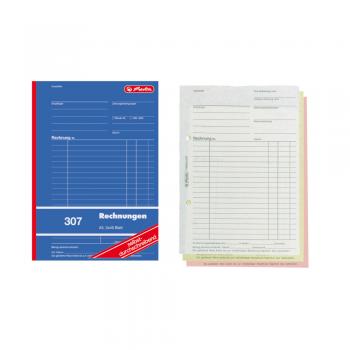 Herlitz Rechnungsbuch 307 / A5 / 3x 40 Blatt / selbstdurchschreibend