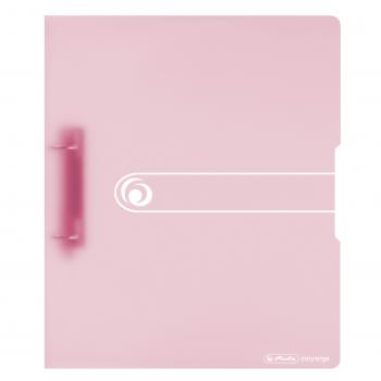 Herlitz Ringbuch / DIN A4 / 2-Ringmechanik / PP / 38mm / transparent rose'