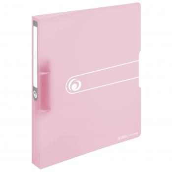 Herlitz Ringbuch / DIN A4 / 2-Ringmechanik / PP / 38mm / transparent rose'