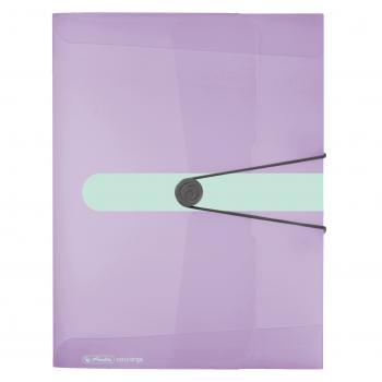 Herlitz Sammelbox / Heftbox / DIN A4 / Farbe: transparent flieder