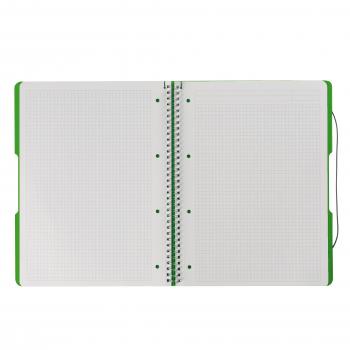 Herlitz Spiralblock / Collegeblock / DIN A4 / kariert / 80 Blatt / Farbe: grün