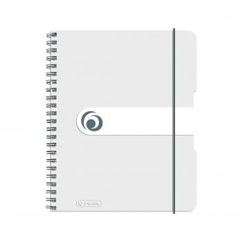 Herlitz Spiralblock / Collegeblock / DIN A5 / kariert / 80 Bl / transparent