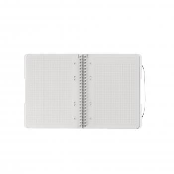 Herlitz Spiralblock / Collegeblock / DIN A5 / kariert / 80 Bl / transparent