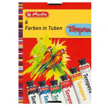 Herlitz Temperafarbe / 6 Tuben