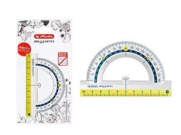 Herlitz Winkelmesser "my.pen" / 10cm / Farbe: grün
