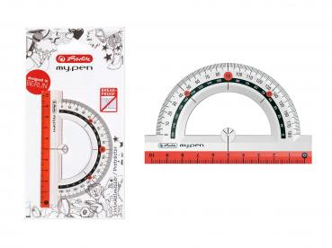 Herlitz Winkelmesser "my.pen" / 10cm / Farbe: rot