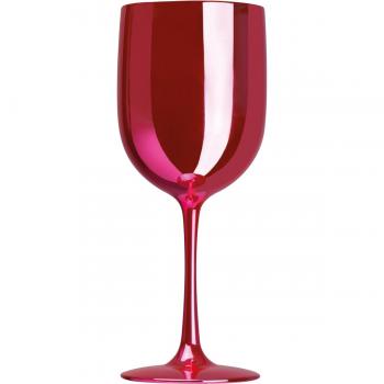 Hochglänzender Trinkkelch mit Namensgravur - aus Kunststoff 460 ml - Farbe: pink