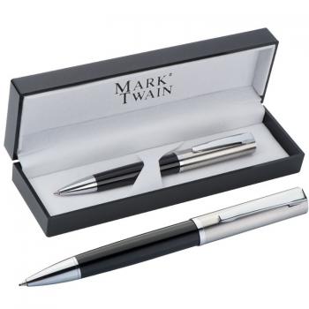 hochwertiger Kugelschreiber "Mark Twain" / in ansprechende Acrylverpackung