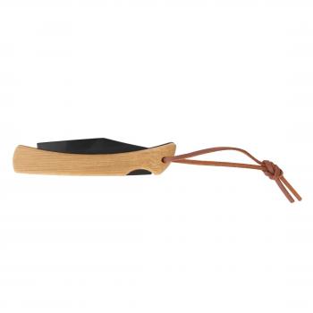 Holz Taschenmesser mit Gravur / aus Bambus