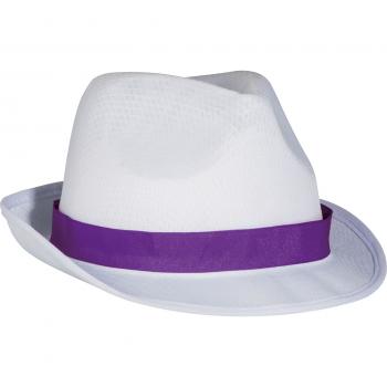 Hut / Sommerhut / Farbe: weiß mit pinken Band