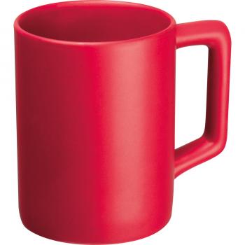 Keramiktasse / Kaffeetasse / 350 ml / Farbe: rot