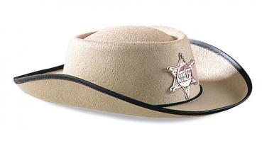 Kinder Cowboyhut "Sheriff" / Farbe: beige