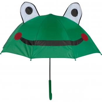 Kinder Regenschirm "Frosch" / Farbe: grün