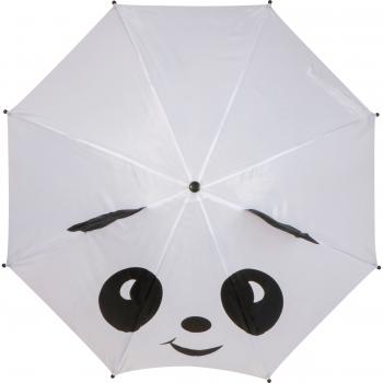 Kinder Regenschirm "Panda" / Farbe: weiß