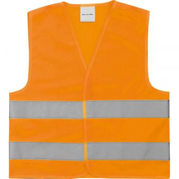 Kindersicherheitsweste / Warnweste nach EN 1150:1999 / Farbe: orange