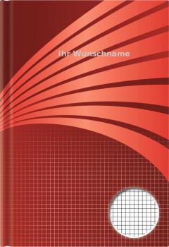 Kladde / A5 / Notizbuch / 96 Blatt / kariert / mit silber gefärbter Gravur