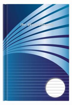 Kladde / A6 / Notizbuch / 96 Blatt / liniert / mit silber gefärbter Gravur