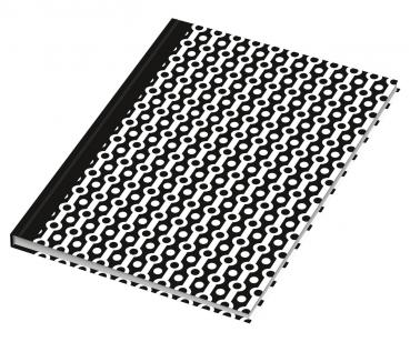 Kladde / Notizbuch / A5 / 96 Blatt / dotted / 70g/m² / "black & white Collier"