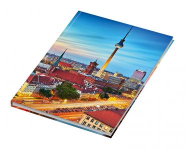 Kladde / Notizbuch / DIN A5 / 96 Blatt / kariert / 70g/m² / "Skyline"