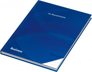 Kladde / Notizbuch A6 / 96 Bl. liniert / Farbe: blau mit silber gefärbter Gravur