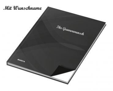 Kladde mit Namensgravur - Notizbuch - A6 - 96 Blatt - blanko - 70g/m²