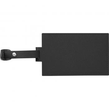 Kofferanhänger aus Kunstleder / Farbe: schwarz