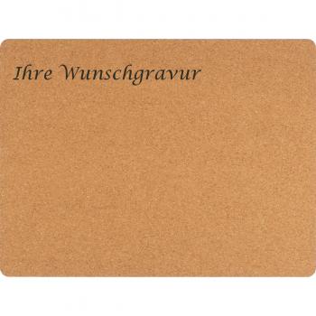 Kork Tischunterlage mit Gravur / Tischset / Platzdeckchen