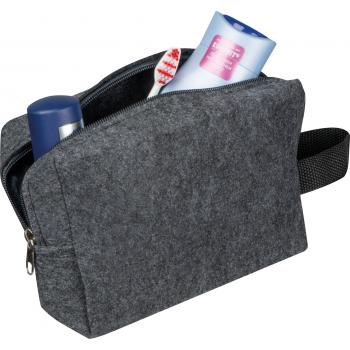 Kosmetiktasche / Kulturtasche / Farbe: grau