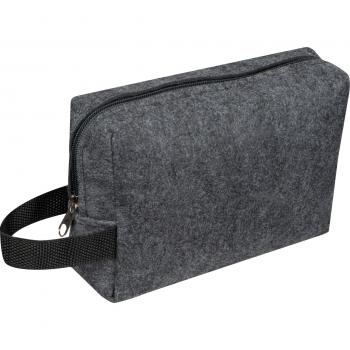 Kosmetiktasche / Kulturtasche / Farbe: grau