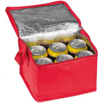 Kühltasche für 6 Dosen à 0,33l / Farbe: rot