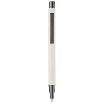 Kugelschreiber / aus Metall / mit Soft-Touch / Farbe: weiß