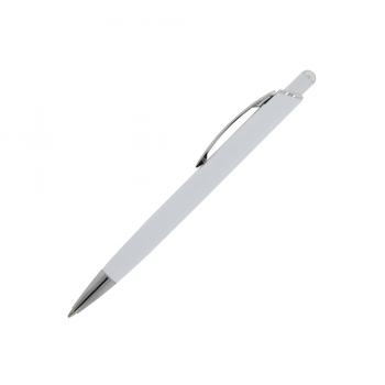 Kugelschreiber / aus Metall / mit Soft Touch / Farbe: weiß