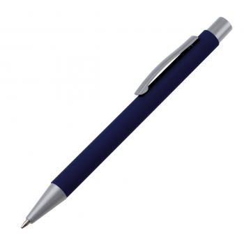 Kugelschreiber / aus Metall mit rubber finish Oberfläche / Farbe: dunkelblau
