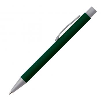 Kugelschreiber / aus Metall mit rubber finish Oberfläche / Farbe: dunkelgrün