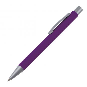 Kugelschreiber / aus Metall mit rubber finish Oberfläche / Farbe: lila