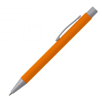 Kugelschreiber / aus Metall mit rubber finish Oberfläche / Farbe: orange
