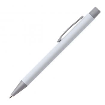 Kugelschreiber / aus Metall mit rubber finish Oberfläche / Farbe: weiß