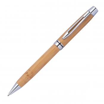 Kugelschreiber aus Holz  mit Gravur / mit Applikationen aus Metall