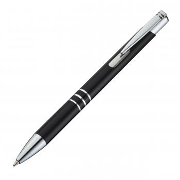 Kugelschreiber aus Metall / Schreibfarbe = Kugelschreiberfarbe / Farbe: schwarz