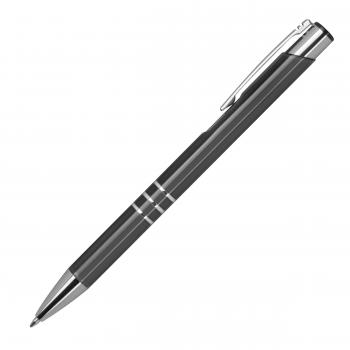 Kugelschreiber aus Metall / vollfarbig lackiert / Farbe: anthrazit (matt)