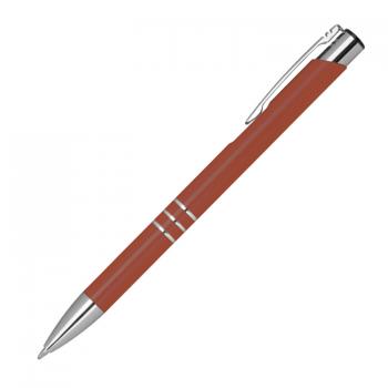 Kugelschreiber aus Metall mit Gravur / mit Pappetui / Farbe: kupfer