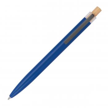 Kugelschreiber aus recyceltem Aluminium mit Gravur / Farbe: blau