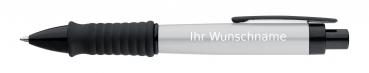 Kugelschreiber mit Gravur / aus Aluminium / Farbe: metallic grau/silbergrau