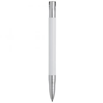 Kugelschreiber mit Gravur / aus Metall / Farbe: weiß