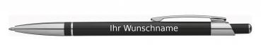 Kugelschreiber mit Gravur / aus Metall / slimline / Kugelschreiberfarbe: schwarz