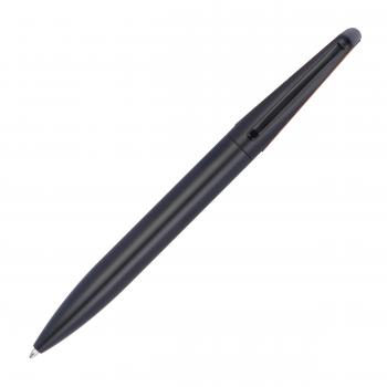 Kugelschreiber mit Namensgravur - aus Metall mit Bambusapplikation