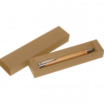 Kugelschreiberetui / aus Pappe / für ein Schreibgerät / Farbe: beige