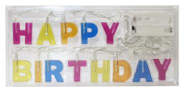 LED Lichterkette "Happy Birthday" / Batteriebetrieben